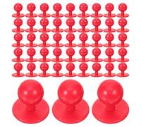 100pcs Plastic Buttons for Chef Suit and Clothing, Red