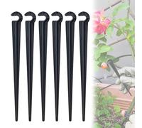 100Pcs Plastic C Shape Fixed Stems Holder Water Flow Irrigation Dripper Thicken Durable Garden Hose Anchor Drip Tubing Hose Holder for Porous Pipe