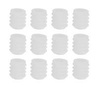 100pcs Plastic Cabinet Hinge Screw Insert Anchor 4x10mm White
