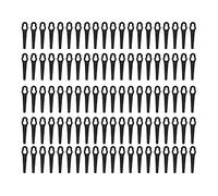 100Pcs Plastic Cutter Blades, Household Lawn Mower Replacement Blades with Gourd Shape, Safety Pruning Accessories for Grass Trimmer (Black)