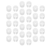 100pcs Plastic Garment Size Marker Clips for Hangers, White