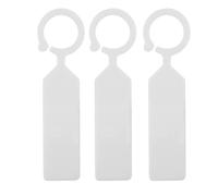 100pcs Plastic Hanging Plant Labels, White Thick Garden Tree Hanging Tags Nursery Seedling Markers Gardening Decoration for Greenhouse Orchard