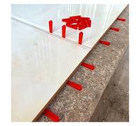 100pcs Plastic Level Wedges Tile spacers Tiling Flooring Wall Ceramic Laying Tool Locator Clips Construction Leveling Device