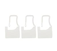 100Pcs Plastic Lock Disposable Seal Self Locking Suitcase Shoes Bag Label Tag Durable Reusable Tamper Proof Security Tags for Logistics Retail Banking PP Material White Yellow Red (White)