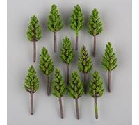 100pcs Plastic Model Pine Trees for N Scale Z Scale Railway Scenery 38mm Trees for Creating Realistic Street Layouts and Miniature Landscapes