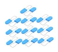 100pcs Plastic Padlock Security Seals Self-Locking Wire Locks Blue