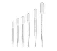 100PCS Plastic Pipette 1/2/3/5 ML Lab Pipette Plastic Disposable with Graduated Container Liquid Dropper Equipment Pipette(2ML 100pcs)