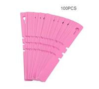 100PCS Plastic Plant Hanging Tree Tags Wrap Around Nursery Garden Labels Markers Waterproof Nursery Garden Labels Tags(Pink)