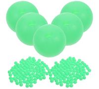 100pcs Plastic round Luminous Rigging Aid for Custom Rigs | Light Green Glow Design, Smooth Appearance, Suitable for Perch Hooks and Spinners, Low-light Streams