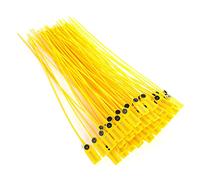 100pcs Plastic Security Tags Yellow Package Transportation Truck Plastic Security Seal 40cm Label Cable Ties with Number