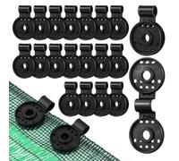 100pcs Plastic Shade Cloth Clips for Greenhouse Garden Mesh Netting | Tool-free Installation, Discreet Reinforced Locking Design, Universal Fit for Balcony Sunblock, Lawns and Mesh Tarps