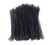 100Pcs Plastic Spiral Binding Coils, 9.5mm 3/8in Diameter, 75 Sheet Capacity for A4 Paper, 4:1 Pitch 48 Teeth Binding Spirals for Letter Size Documents (Black)