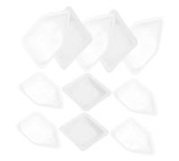 100pcs Plastic Weighing Boats and Dishes Chamfered Edges Weighing Trays for Laboratory Use Lightweight and Portable Plates for Powder Measurement