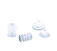 100PCS Pneumatic Suction Cup Big Head 8mm Mounting Hole Sucker Silicone Rubber Injection Molding Machine Manipulator Accessorie(8mm,SP)