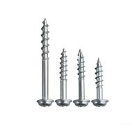 100PCS Pocket Hole Screws Zinc Coated Coarse Thread Self Tapping Fasteners for Woodworking Secure Wood Connections and Rust Resistance (20mm)