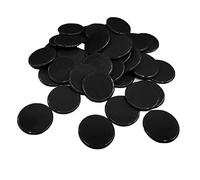 100pcs Poker Chips Coins Solid Color Casino Supply Family Games Accs black, 19 x 2 mm 100 Pcs