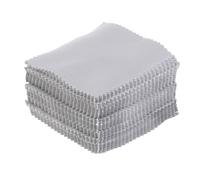 100pcs Polish Cleaning Polishing Cloth for Silver Gold Metals Wiping Keep Jewelry Shining Tools 8x8cm(Gray)(Grey)