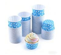 100Pcs Polka Dot Cupcake Liners Baking Cups, Mini Colorful Muffin Cases Paper Wrappers for Birthday Wedding Party Decoration,Greaseproof Food Safe