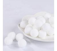 100Pcs Pom-Poms Ball Fluffy Assorted Pom Poms Balls for DIY Creative Crafts Decorations (3cm-White)