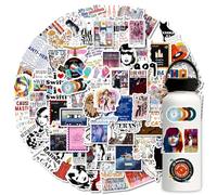 100Pcs Popular Music Singer Stickers, Waterproof Vinyl Decals, Suitable for Water Bottle Laptop Guitar Car Luggage Skateboard Manga Gifts, for Teens Girls Boys