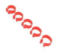 100pcs Poultry Foot Rings Made of PP Plastic, Reusable Chicken Duck Goose Leg Bands for Identification (NOENNULL1u378dtnr9-12)