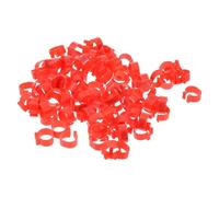 100pcs Poultry Leg Rings Clip-on Identification Plastic for Ducks Chicks