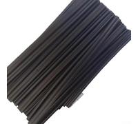 100Pcs PP Plastic Welding Rods Set, 25cm Black and White Repair for Auto Bumper Furniture, for Durable Polypropylene Welder Rods Kit(Black)