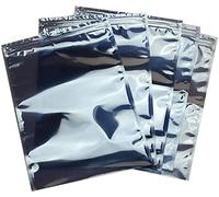 100pcs Premium Anti-Static Resealable Bags, 17 X 22cm 6.7''x8.7" Plastic Static Free Bag for Motherboard SSD HDD ddr3 Ram Computer Electronic Components