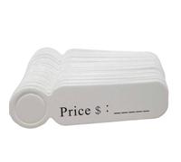100Pcs Price Tags Selling Price Marking Label Hanging Display Tag for Product Clothes Jewelry Price Labels(White+Kraft)
