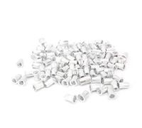 100Pcs Pull Riveting Nuts Aluminum Flat Head Vertical Hardware Accessories, M3 M4 M5 M6 M8 M10 Assorted Sizes, Blind Rivet Nuts for Metal Sheets Pipes, Compatib (M6*100pcs)