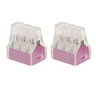 100Pcs Push Wire Wiring Connector, Soft Hard Line Universal Quick Connection Terminal Block with Good Conduction Performance(PCT-106)