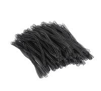 100PCS PVC Binding Spirals Rings, 12.7mm Diameter, 48 Teeth, 4:1 Pitch, 90 Sheets A4 Paper Capacity for Office, Business & University Presentations (Black)