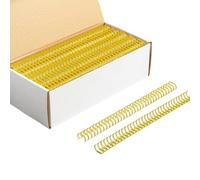 100Pcs Quick Binding Coils Rings Mutifunctional Metal Binding Combs Easy Assembly for Document Paper Management Metal Binding Rings