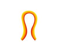 100Pcs Quilling Paper Strips, Gradient Quilling Paper Set Quilling Strips with Length 54cm Width 5mm for DIY Arts and Crafts, Yellow