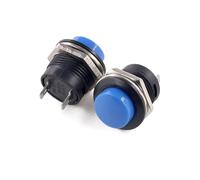 100PCS R13-507 Momentary SPST NO Red Black White Yellow Green Blue Round Cap Push Button Switch AC 6A/125V 3A/250V 6color IDGTTLDF(Beige)