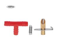 100PCS Rabbit Water Drinker Fountain - Automatic Duck Mouth Design, Durable Copper & Plastic - Fresh Water Supply, Easy Cleaning & Installation for Small Pets (Duck-billed water drinking device