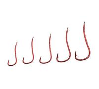 100pcs Red Color Hook Central Draught Fish Hook Size 10 12 14 16 18...(Size 14)