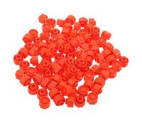 100pcs Red Luer Lock Syringe Cap Set for Dispensing Ink and Lab Use