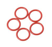 100pcs Red Silicone O-ring, ID 6.5mm, OD 10.5mm, Wire Diameter 2mm, Suitable for Pipes, Valves, Pumps, Electronic Equipment, 6.5x10.5x2mm(100pcs)