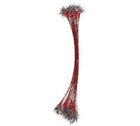 100pcs Red Steel Wire Trace Leader Fishing Accessory