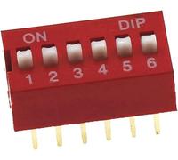 100PCS Red Toggle Switch Spacing 2.54MM DIP Dial The Code Switch 1 2 3 4 5 6 7 8 9 10 12 PIN Quick Switch (Size : 100pcs 2p)(100pcs 10p)