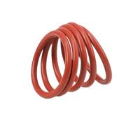 100pcs Red VMQ O Ring CS 4.0mm OD 12mm ~ 165mm Silicone Rubber Insulation Sealing Waterproof Washer Cooker Gaskets for Plumbing,Repair(OD 25mm ID 17mm)