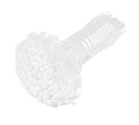 100pcs Red/White/Blue/Green/Black/Yellow Self Locking Nylon Plastic Cable Wire Organizer Zip Ties Tie Bar Clamps(White,3x100mm)