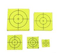 100PCS Reflective Aiming Target Stickers for Total Station Measurement Perfect for Facades, Bridges, and Building Construction (B)