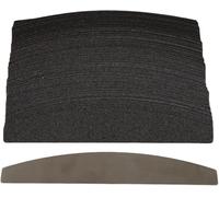 100pcs Replaceable Nail File Set with Stainless Steel Base, and Wearproof Half Moon Shape Easy Filing for Nail Shaping for Fast