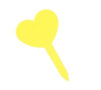 100Pcs Replaceable Plant Label Stakes Garden Marker Set Natural Material for Vegetable Flower Herb for Naming Plants(Yellow)