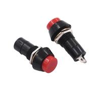 100PCS Reset Switch PBS-11B OFF-(ON) Normally open no locked 250VAC 1A Round Push Button Red