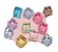 100pcs Resin Mini Fruit Snacks Slime Charms Mixed Set Handicrafts Accessories DIY Miniature Scene Layout Micro Home Decoration
