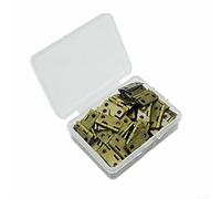 100pcs Retro Butt Small Hinges with Antique Brass Coating for Mini Jewelry Boxes, Doll Houses, Small Cabinets, and Drawer Projects
