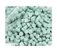 100pcs Retro Octagon Sealing Wax Beads Seal Stamp Bead for Wedding Vintage Craft Decor Card Making Tools(Green)